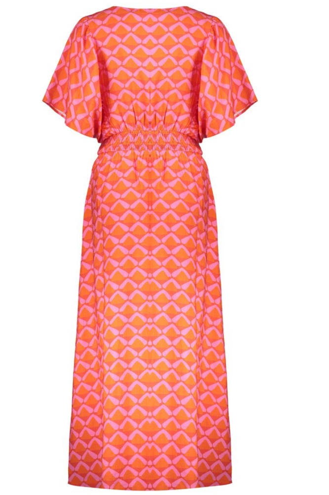 JURK MET PRINT 57092 20 CORAL/PINK